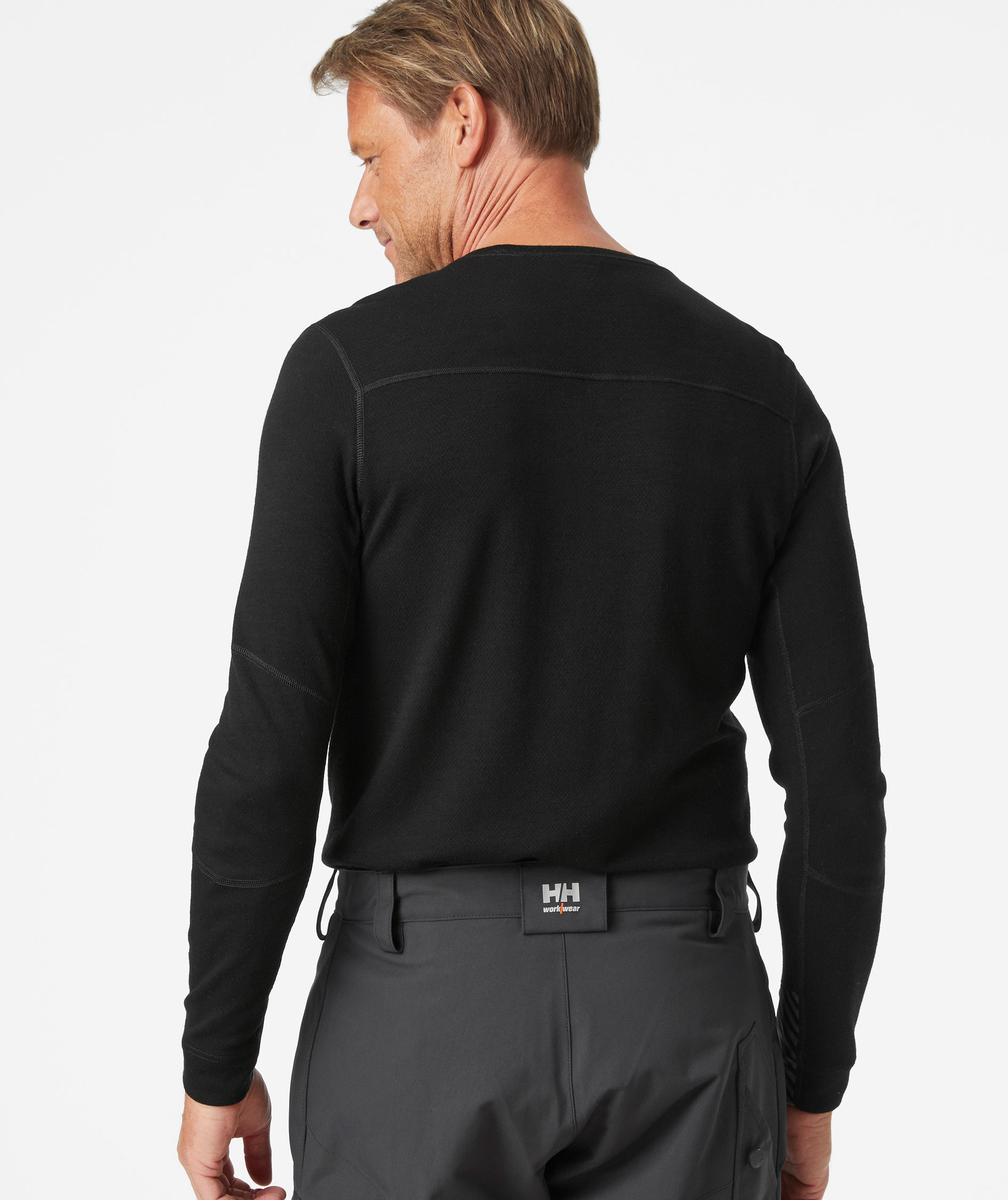 Helly Hansen Lifa Merino undertr&ouml;ja med merinoull, Svart, large image number 3