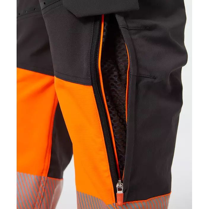 Helly Hansen ICU BRZ craftsman trousers full stretch, Ebony/Hi-Vis Orange, large image number 5