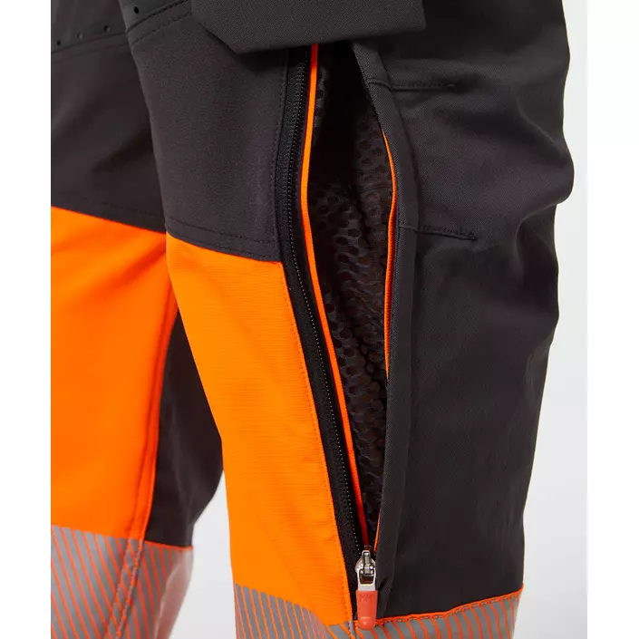 Helly Hansen ICU BRZ craftsman trousers full stretch, Ebony/Hi-Vis Orange, large image number 5
