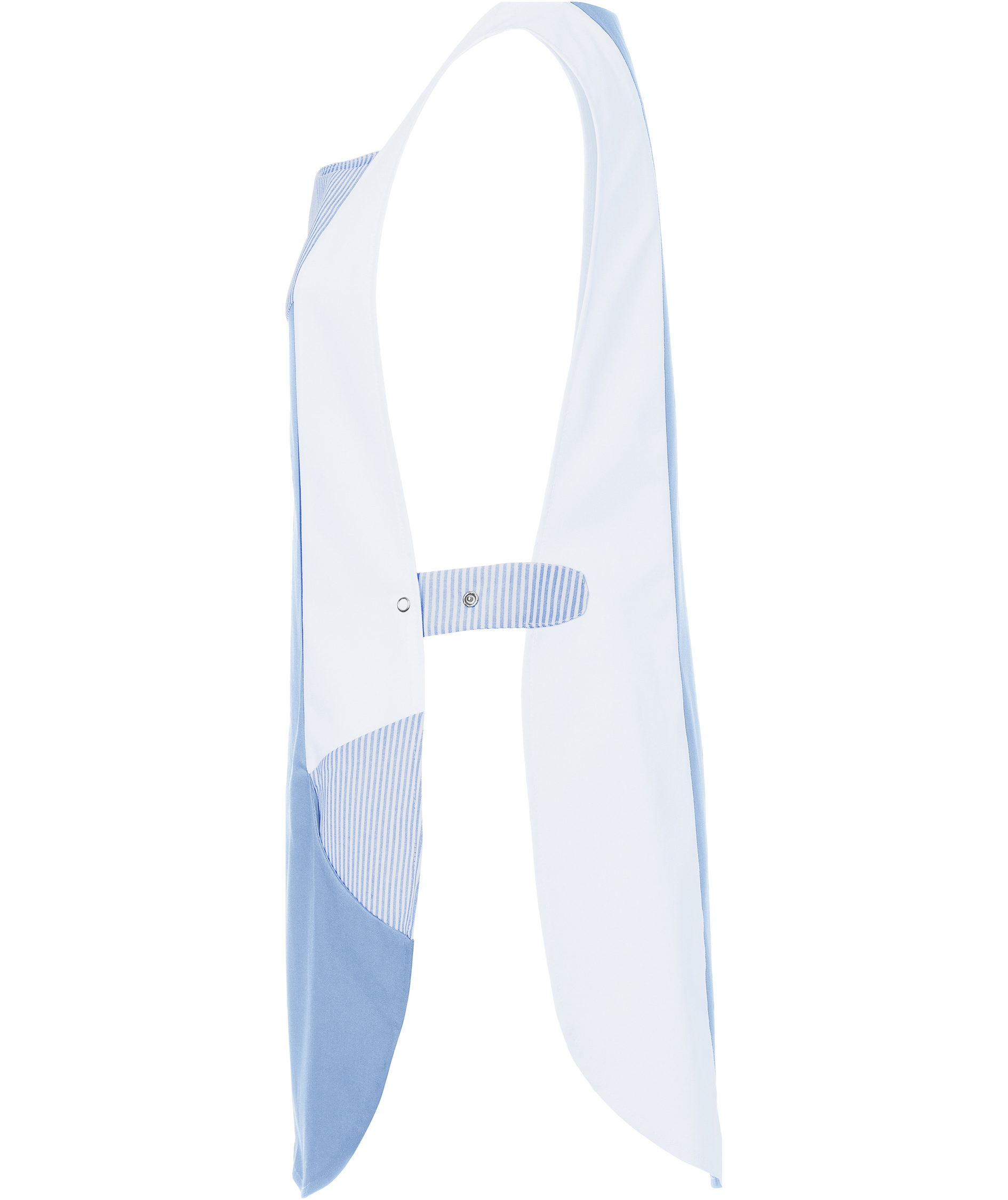 Karlowsky Laila dame dobbelt forkle, Light Blue/White, large image number 3