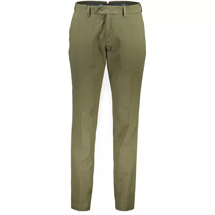 Bison Superflex Modern fit chinos, Army, large image number 0