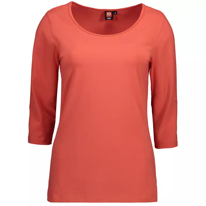 ID 3/4 sleeved women's stretch T-shirt, Coral, large image number 0