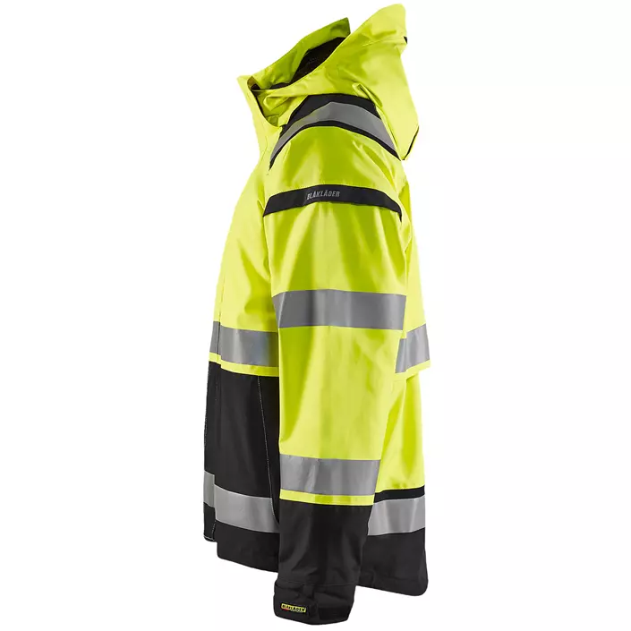 Blåkläder shell jacket, Hi-vis Yellow/Black, large image number 3
