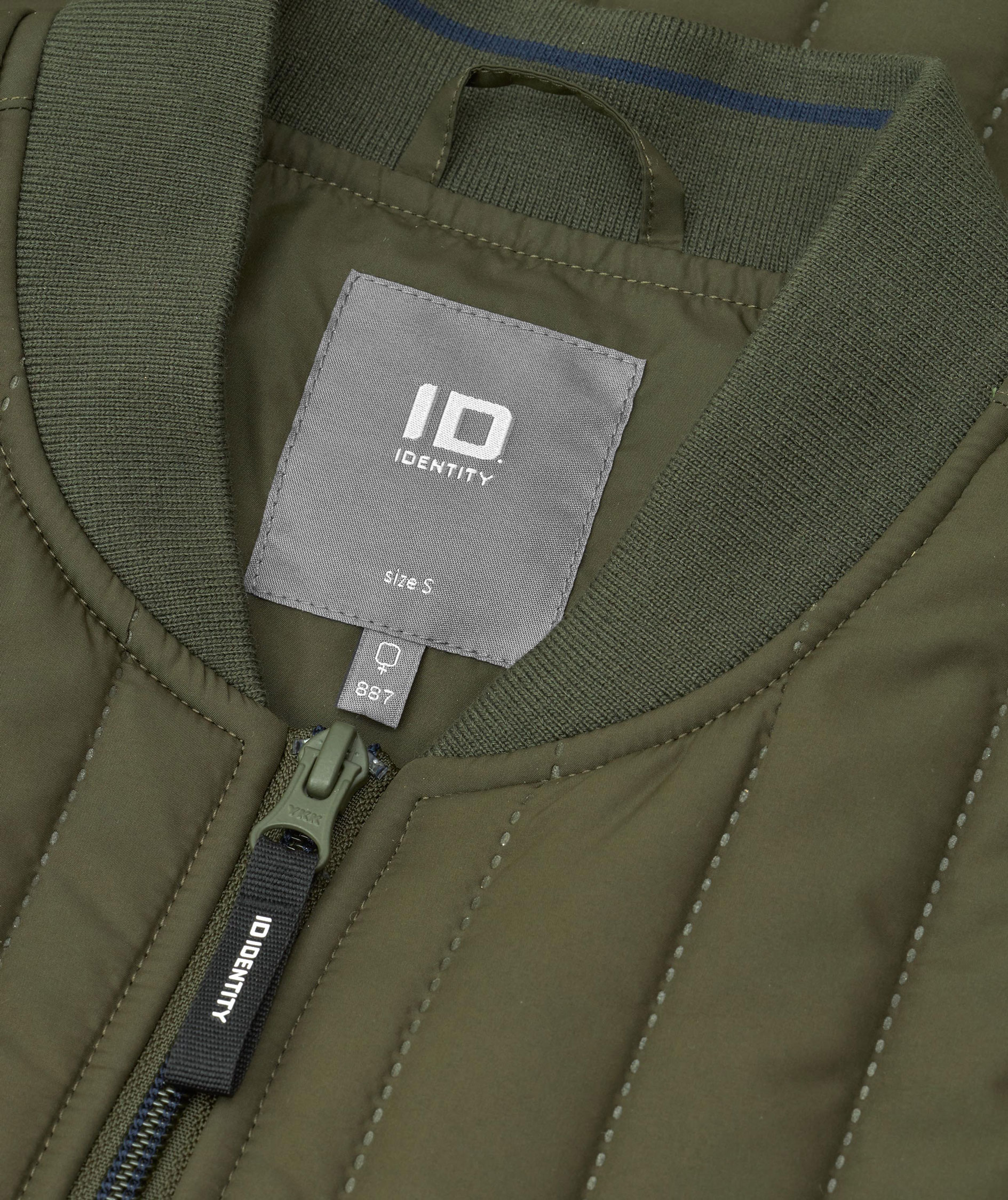 ID CORE vattert damejakke, Olivengr&oslash;nn, large image number 3