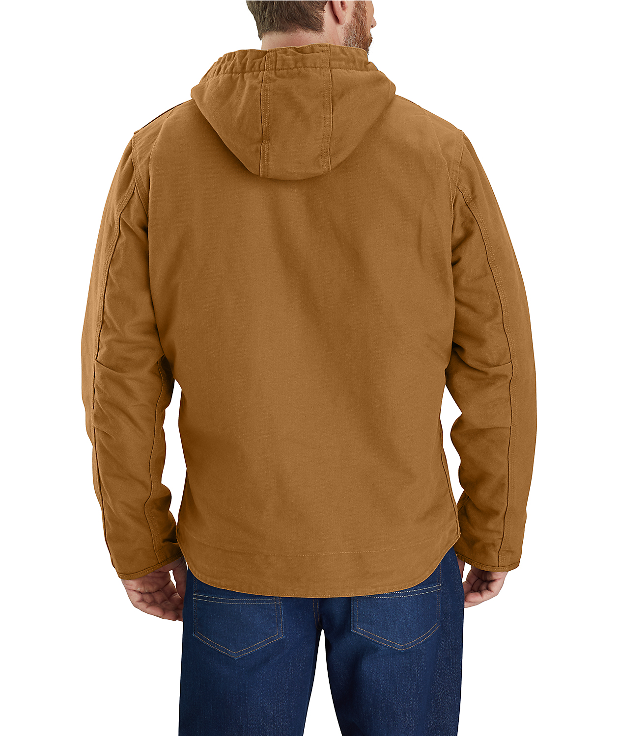 Carhartt fodrad jakke, Carhartt Brown, large image number 3