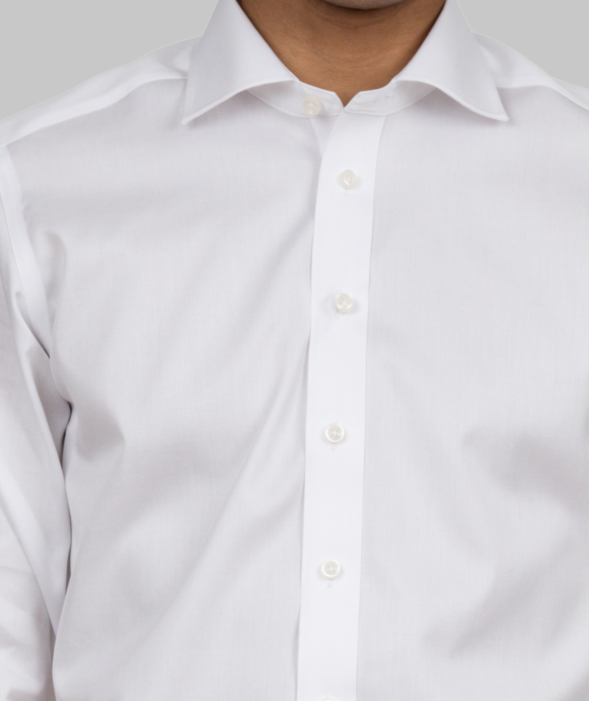 J. Harvest & Frost Twill Green Bow O1 slim fit shirt, White, large image number 6