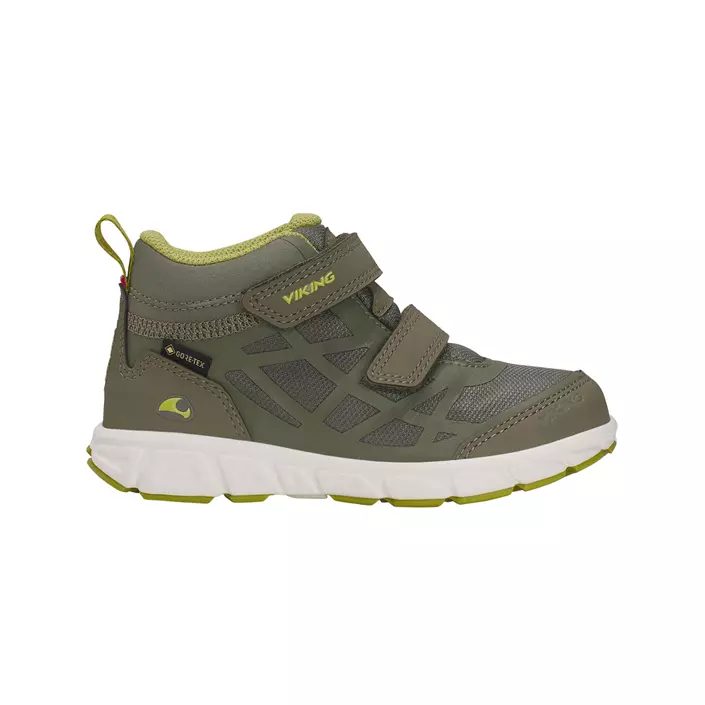 Viking Veme Mid R GTX sneakers til barn, Olive/Khaki, large image number 0