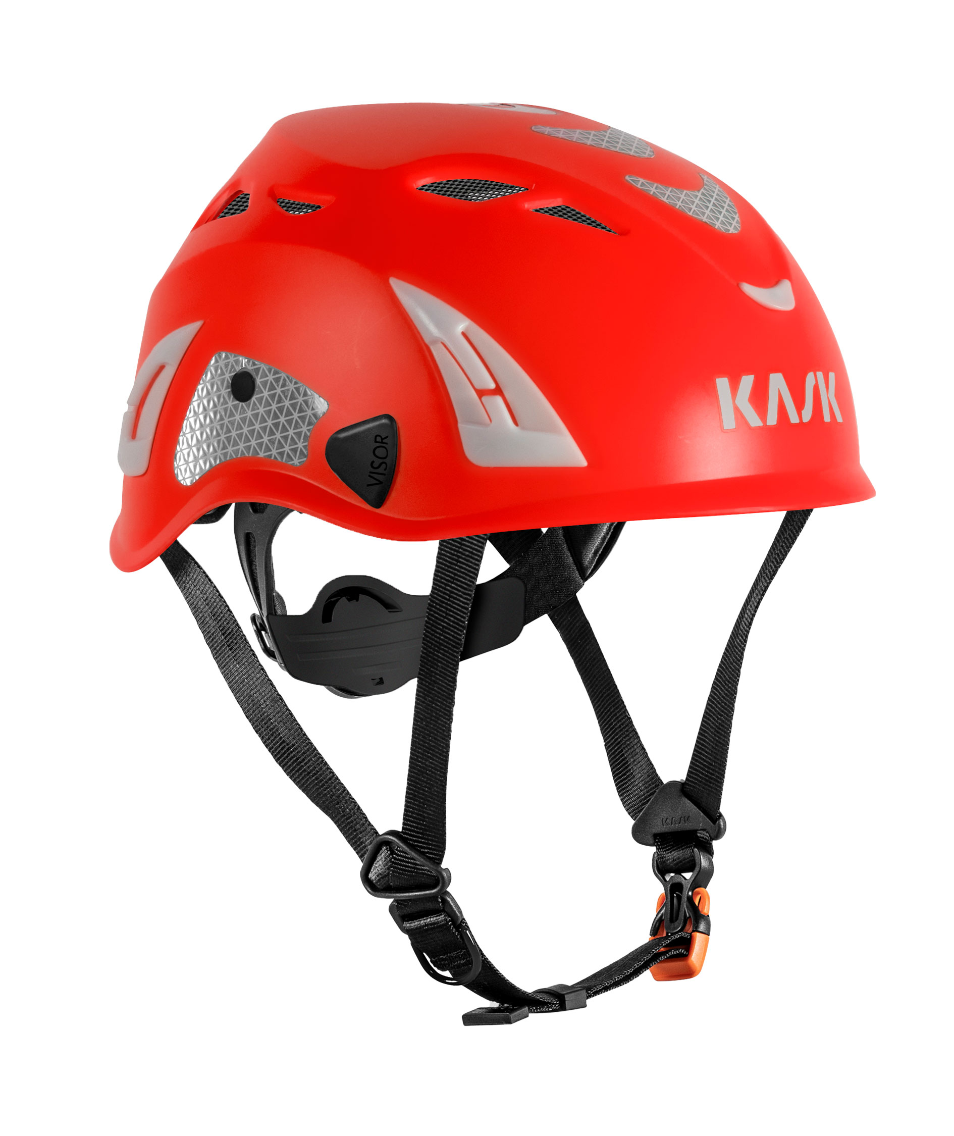 Kask Superplasma HI-VIZ sikkerhedshjelm, Red Fluo, Red Fluo, swatch