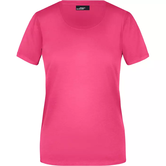 James & Nicholson Basic-T dame T-shirt, Pink, large image number 0