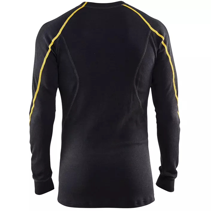Blåkläder Anti-Flame Base Layer long-sleeved with merino wool, Black, large image number 1