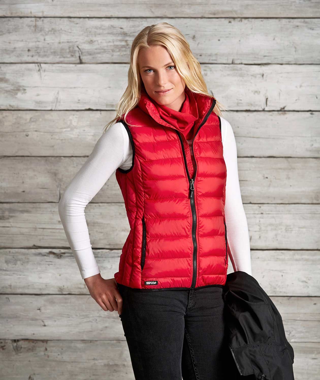 South West Alma quilted ﻿women's vest, Red