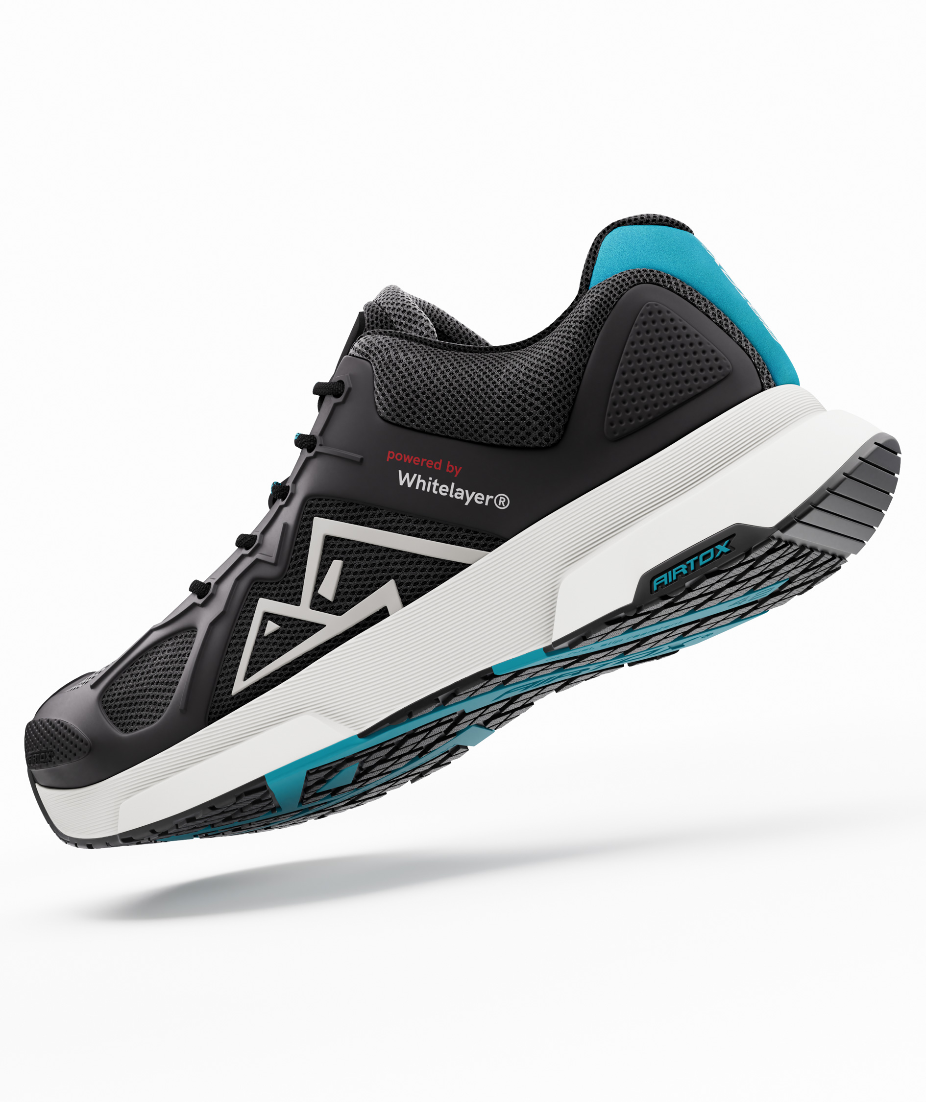 Airtox FM1 skyddsskor S1P, Svart/Vit, large image number 2