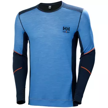 Helly Hansen Lifa long-sleeved singlet with merino wool, Navy/Stone blue