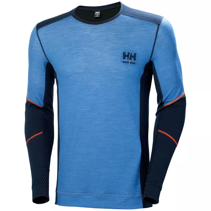 Helly Hansen Lifa undertrøje med merinould, Navy/Stone blue, large image number 0