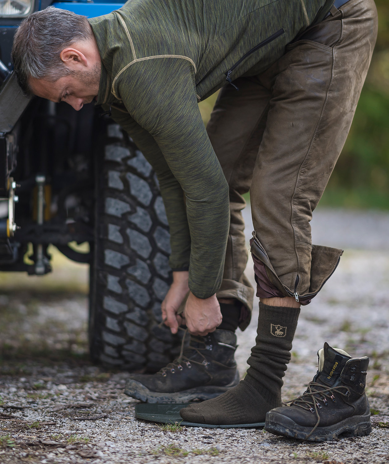 Deerhunter Norden Insulated fleece sweater, Green Melange, large image number 2