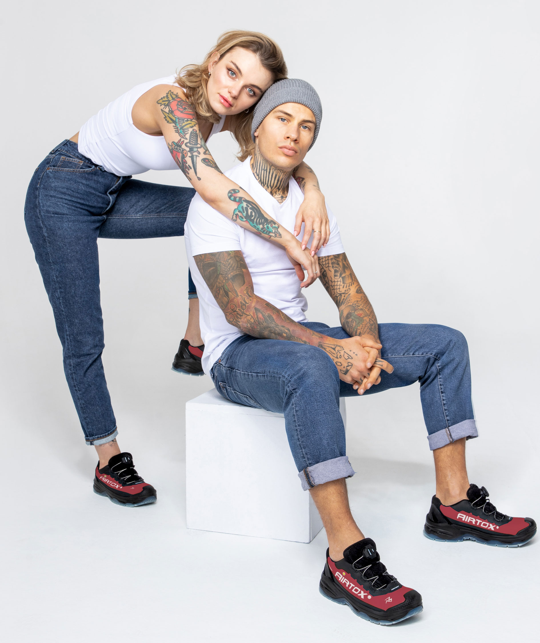 Airtox TX44 safety shoes S3, Red/Black, large image number 4