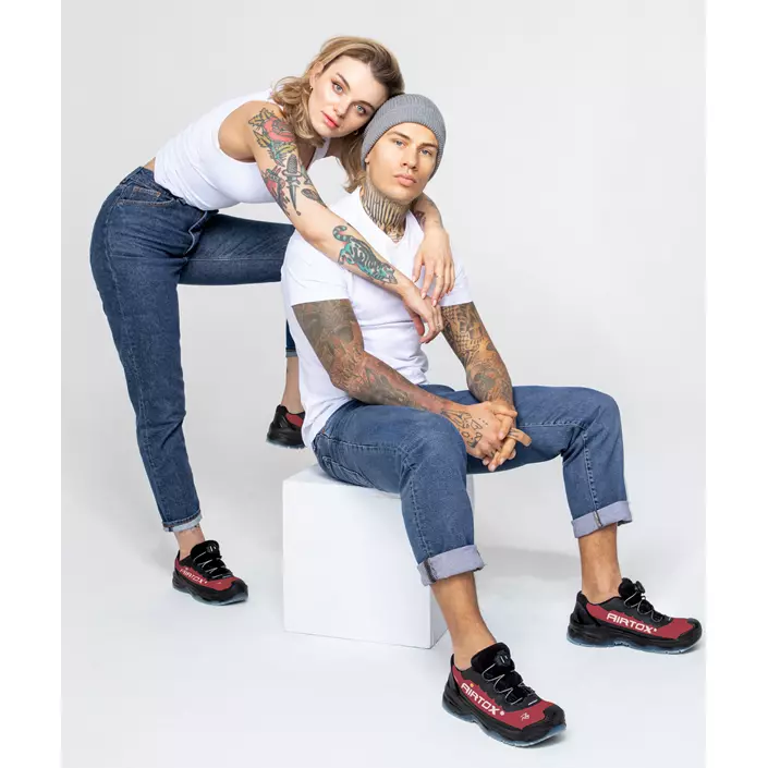 Airtox TX44 skyddsskor S3, Röd/Svart, large image number 4