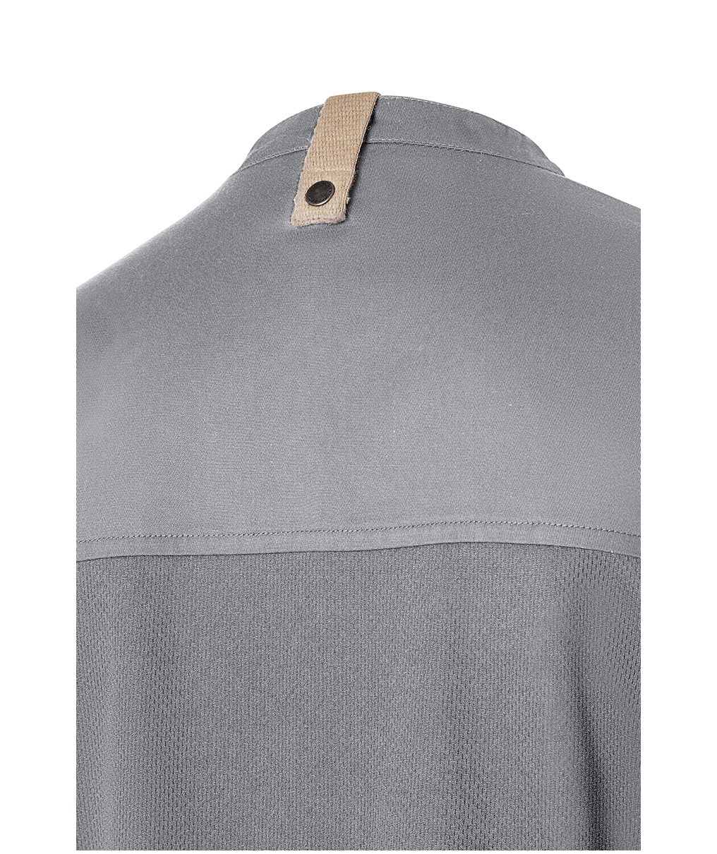 Karlowsky Green-Generation kort&aelig;rmet dame kokkejakke, Platinum grey, large image number 5