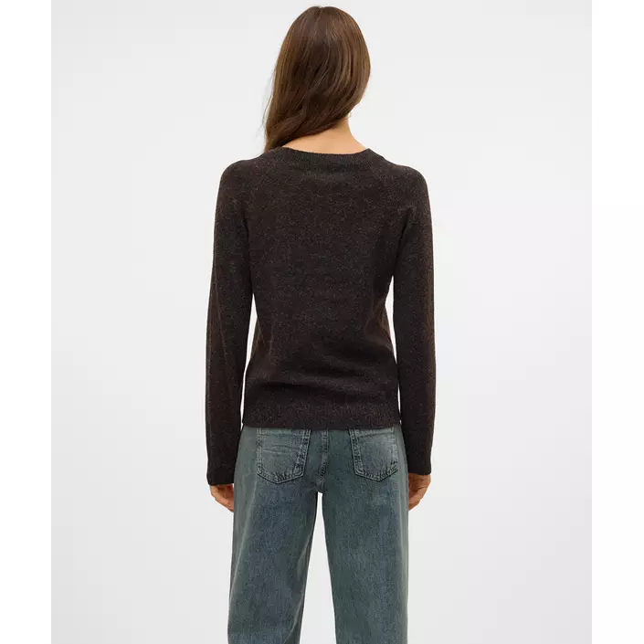 Vero Moda VMDOFFY stickad tröja dam, Chocolate Torte, large image number 2