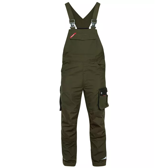 Engel Galaxy bib and brace trousers, Forest Green/Black, large image number 0