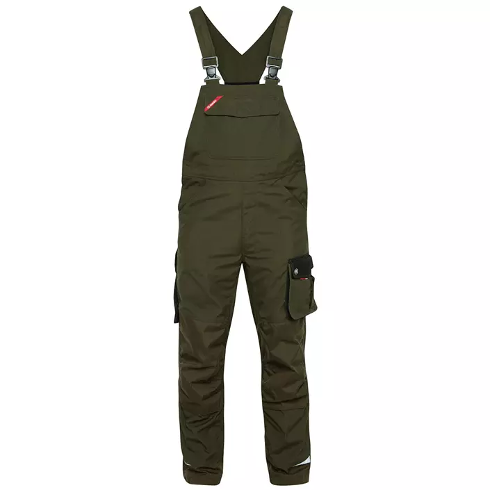 Engel Galaxy bib and brace trousers, Forest Green/Black, large image number 0