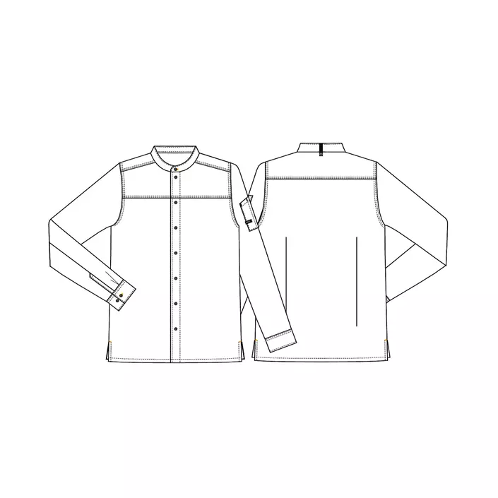 Kentaur modern fit chefs shirt/server shirt, Dark Ocean, large image number 5