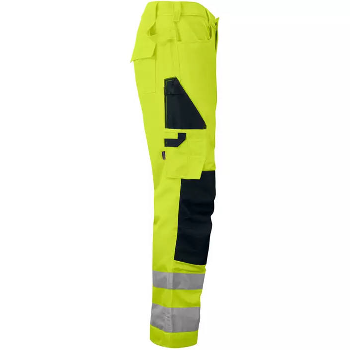 ProJob work trousers 6532, Hi-vis Yellow/Black, large image number 2