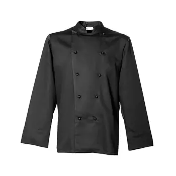 Jyden Workwear 1717 chefs jacket without buttons, Black