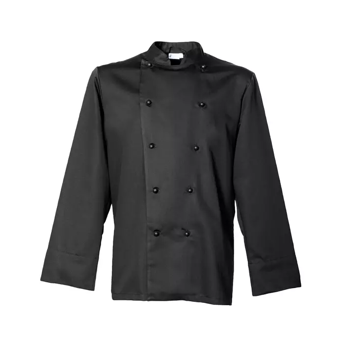 Jyden Workwear 1717 chefs jacket without buttons, Black, large image number 0