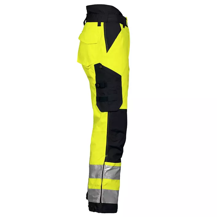 ProJob lined work trousers 6514, Hi-vis Yellow/Black, large image number 3