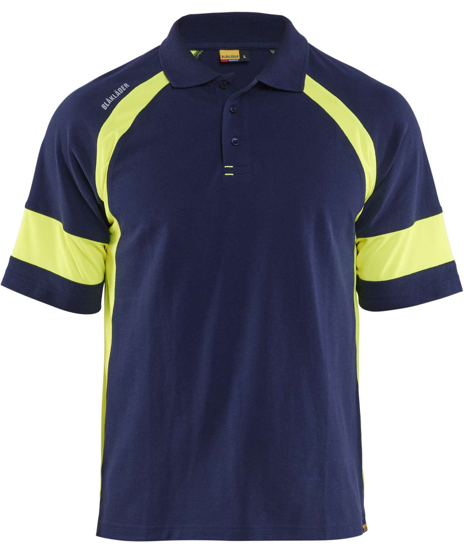 Bl&aring;kl&auml;der Polo T-shirt, Marine/Hi-Vis gul, Marine/Hi-Vis gul, swatch