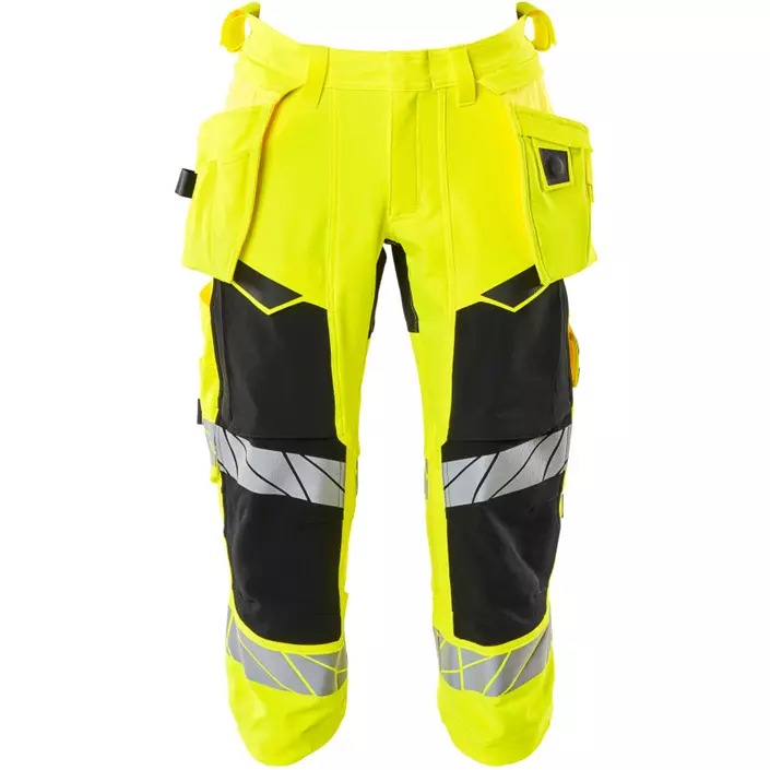 Mascot Accelerate Safe craftsman knee pants full stretch, Hi-vis Yellow/Black, large image number 0