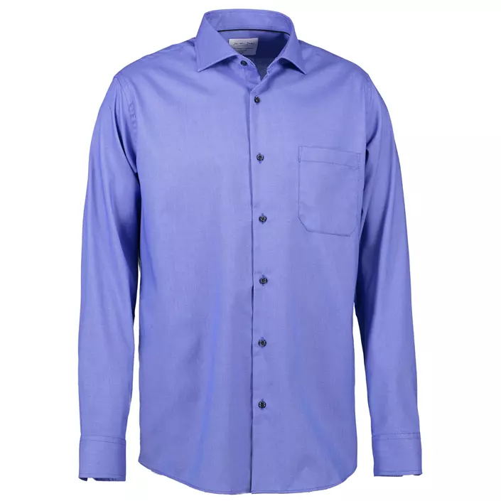 Seven Seas Dobby Royal Oxford modern fit skjorte med brystlomme, Fransk Blå, large image number 2