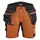 Blåkläder Striker dame håndværkershorts, Rust/sort, Rust/sort, swatch