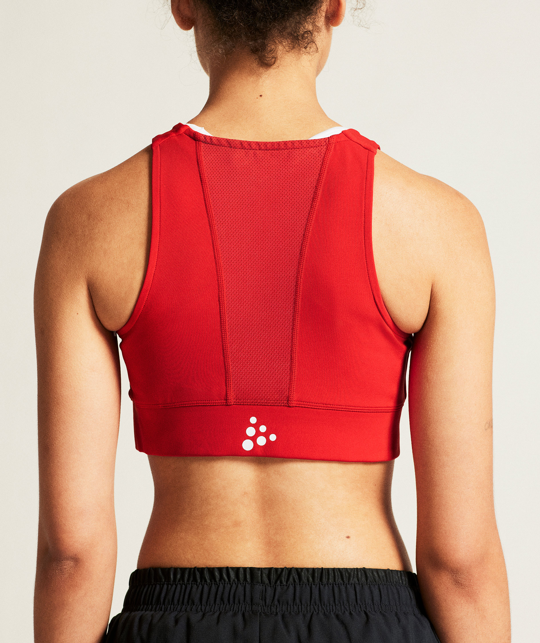 Craft Rush 2.0 women&acute;s sports bra, Bright red, large image number 8