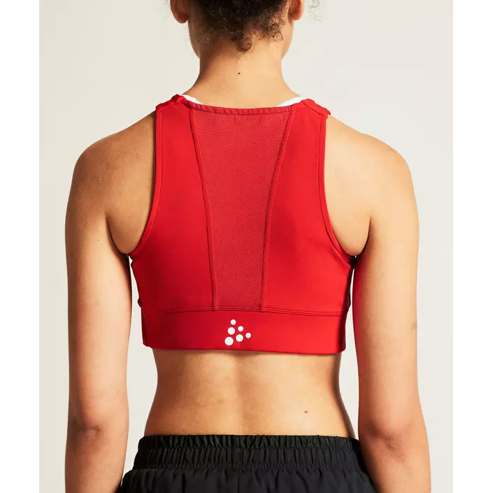 Craft Rush 2.0 women´s sports bra, Bright red, large image number 8