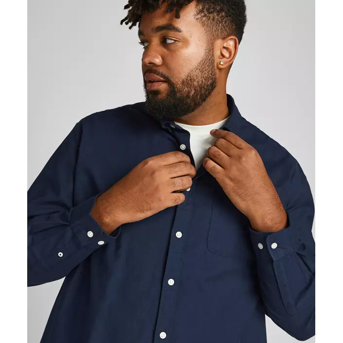 Jack & Jones JJEOXFORD Plus Size Regular Fit shirt, Navy Blazer, large image number 7