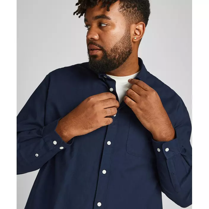 Jack & Jones JJEOXFORD Plus Size Regular Fit skjorte, Navy Blazer, large image number 7