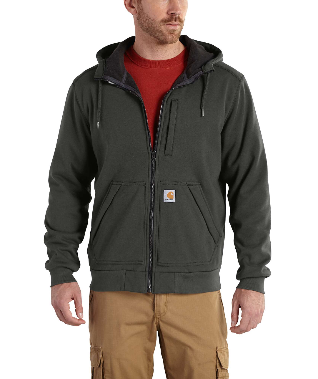 Carhartt Wind fighter h&aelig;ttetr&oslash;je, Peat, large image number 1