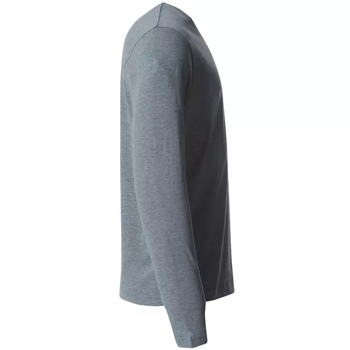 Clique Basic-T långärmad T-shirt, Grey melange, large image number 2