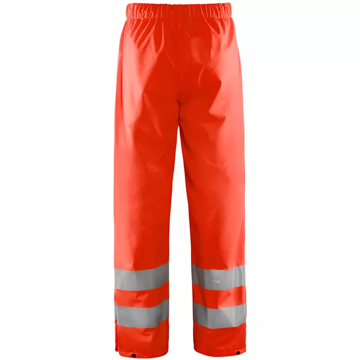 Blåkläder rain trousers, Hi-Vis Red, large image number 1