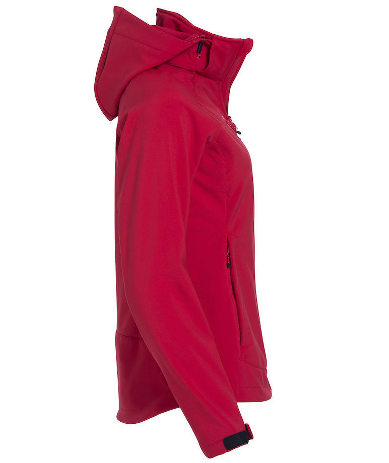 Clique Milford women's softshell jacket, Red, large image number 3