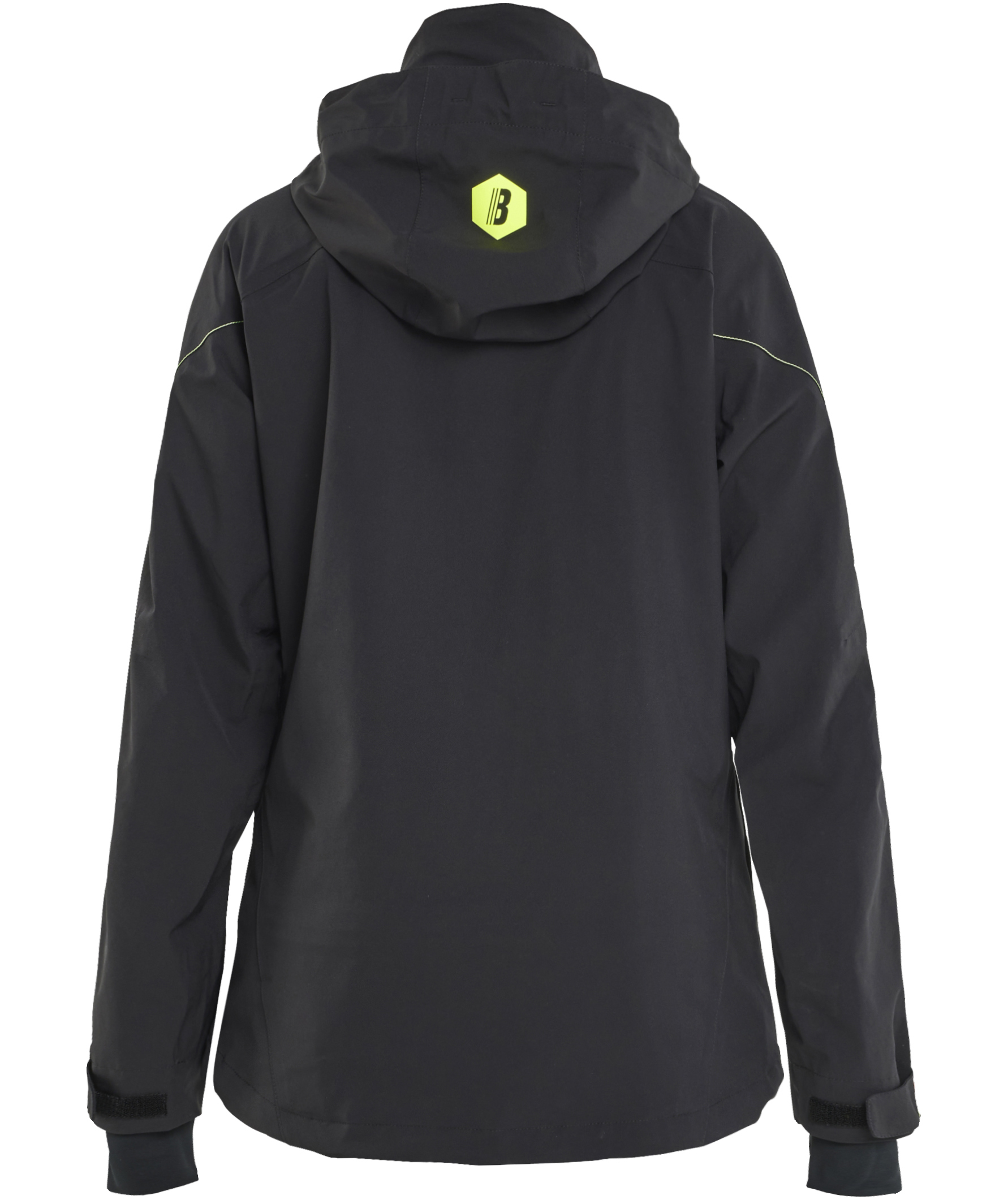 Bl&aring;kl&auml;der dame skaljakke full stretch, Sort/Hi-Vis Gul