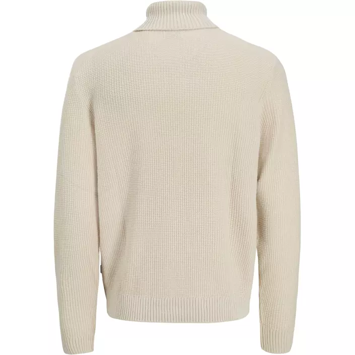 Jack & Jones JJROY stickad polotröja, Moonbeam, large image number 1
