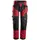 Snickers FlexiWork craftsman trousers 6902, Chili red/black, Chili red/black, swatch