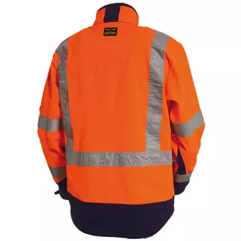 Tranemo CE-ME softshell jacket, Hi-vis Orange/Marine