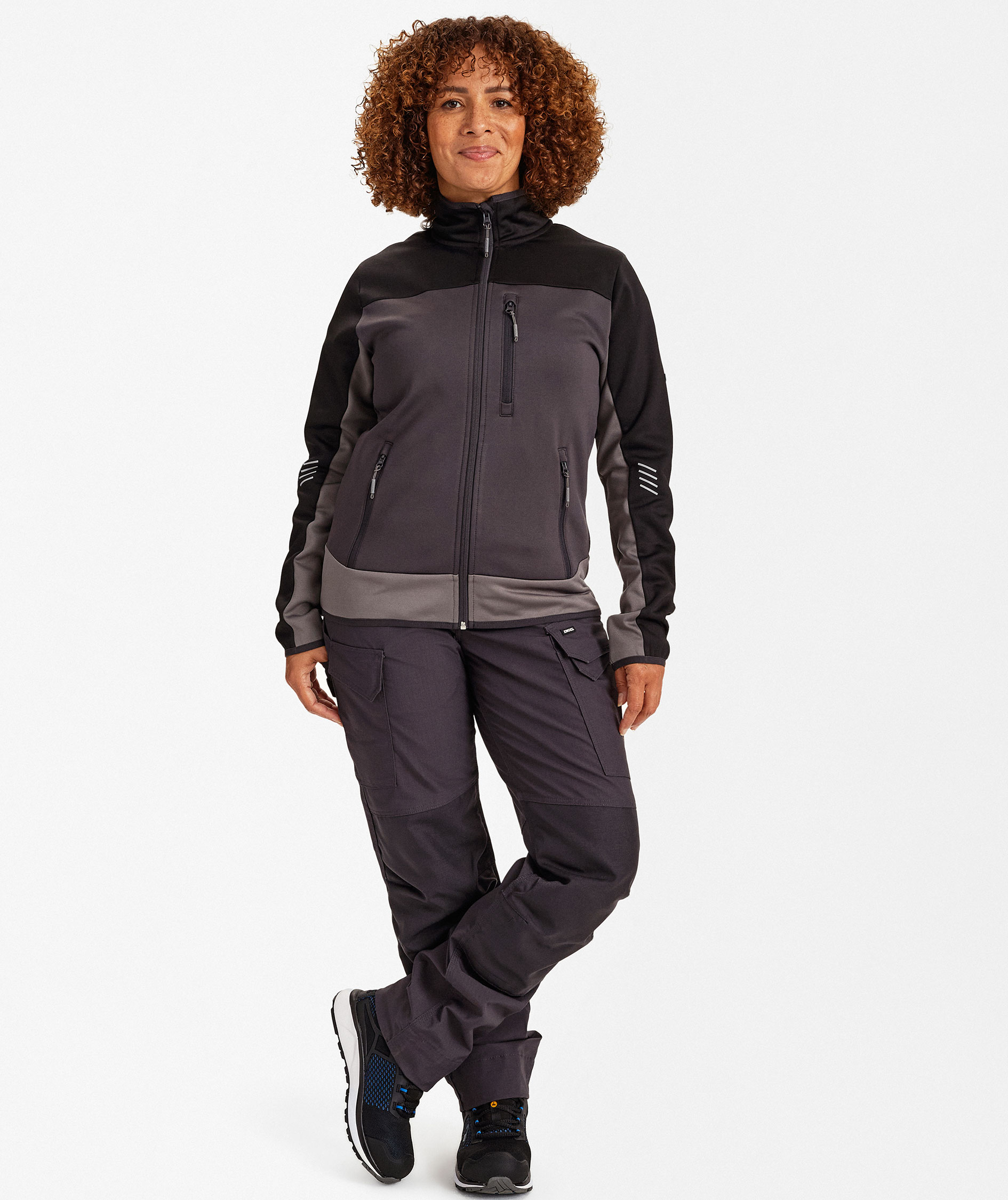 Engel Entire midlayer cardigan dam, Anthracite Grey/Black, large image number 2