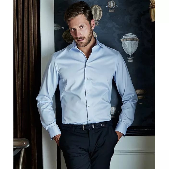 Tee Jays Luxus Slim fit Hemd, Hellblau, large image number 1