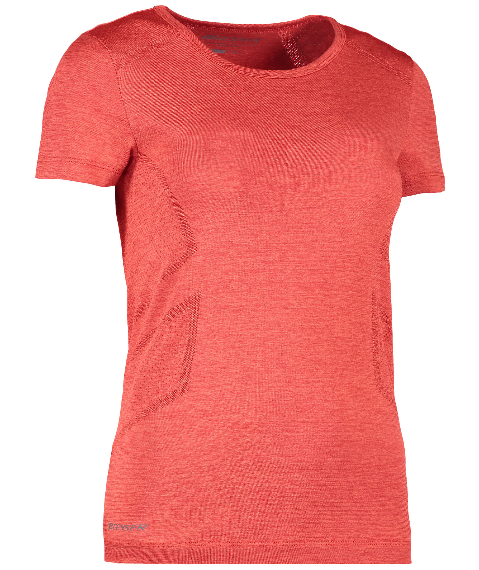 GEYSER Seamless women's T-shirt, Red Melange