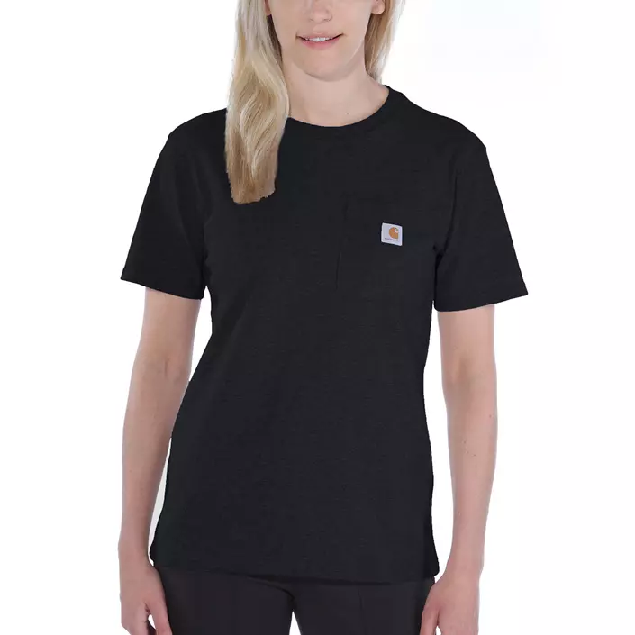 Carhartt Workwear dame T-shirt, Sort, large image number 0